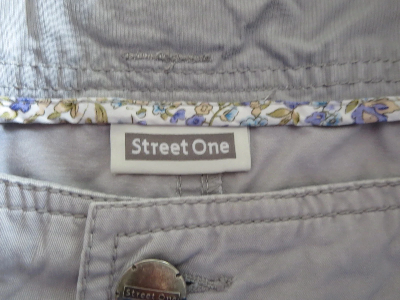 Jupe Street One 100 % coton gris – Taille 38 – Très bon état – photo 3